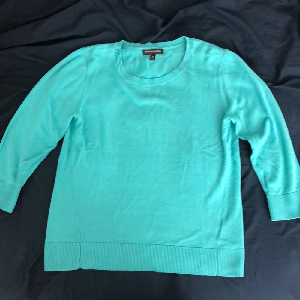 Teal crew neck light sweater